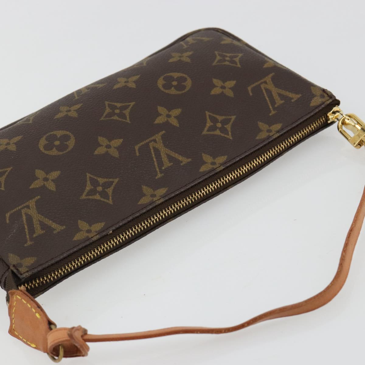 LOUIS VUITTON Monogram Pochette Accessoires Pouch M51980 LV Auth 180530V