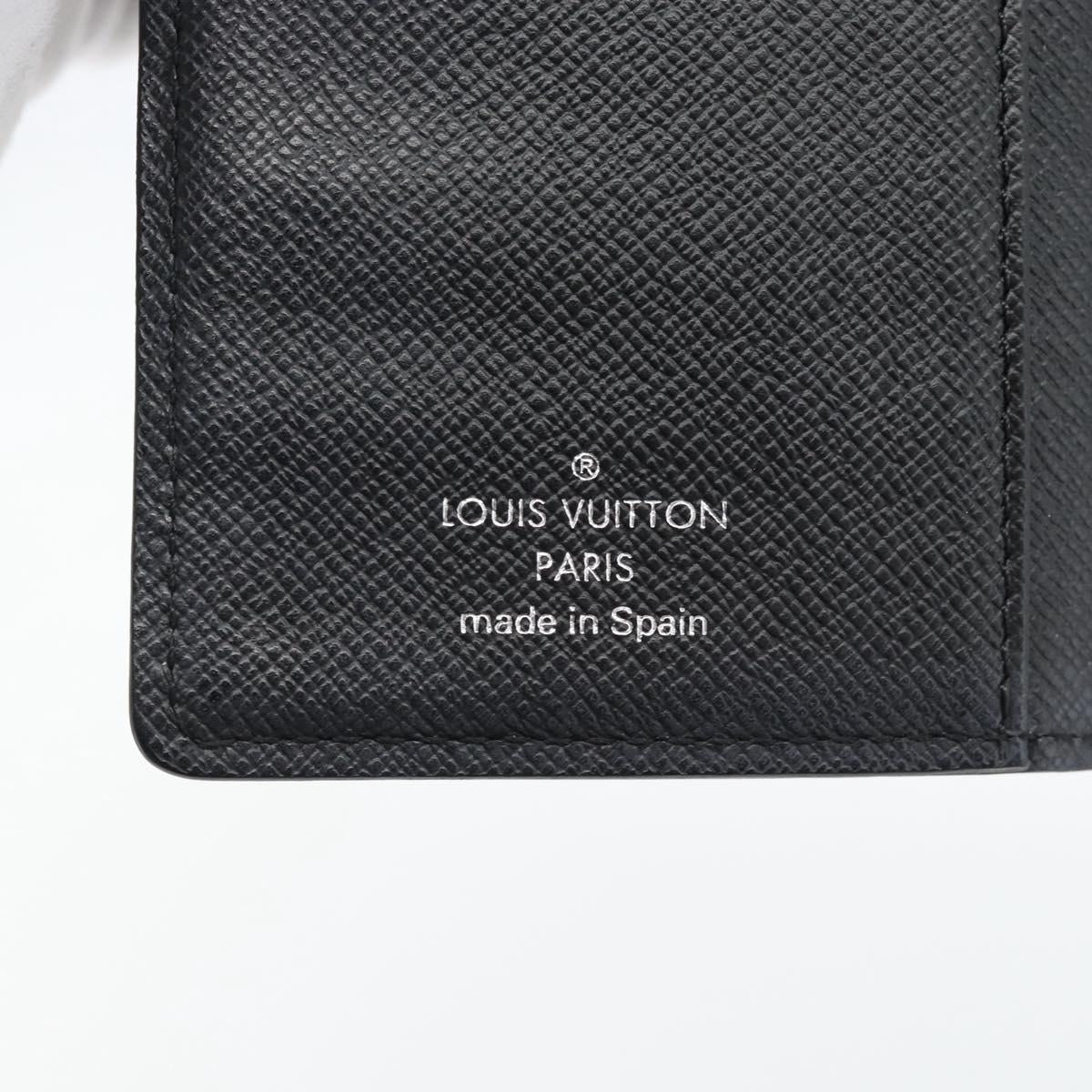 LOUIS VUITTON Epi Agenda PM Day Planner Cover Black R20092 LV Auth 180535A