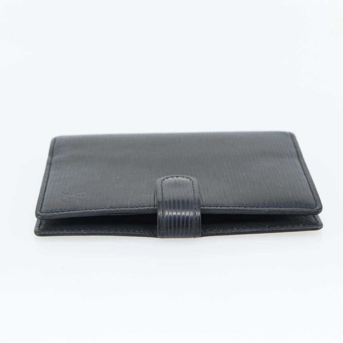 LOUIS VUITTON Epi Agenda PM Day Planner Cover Black R20092 LV Auth 180535A
