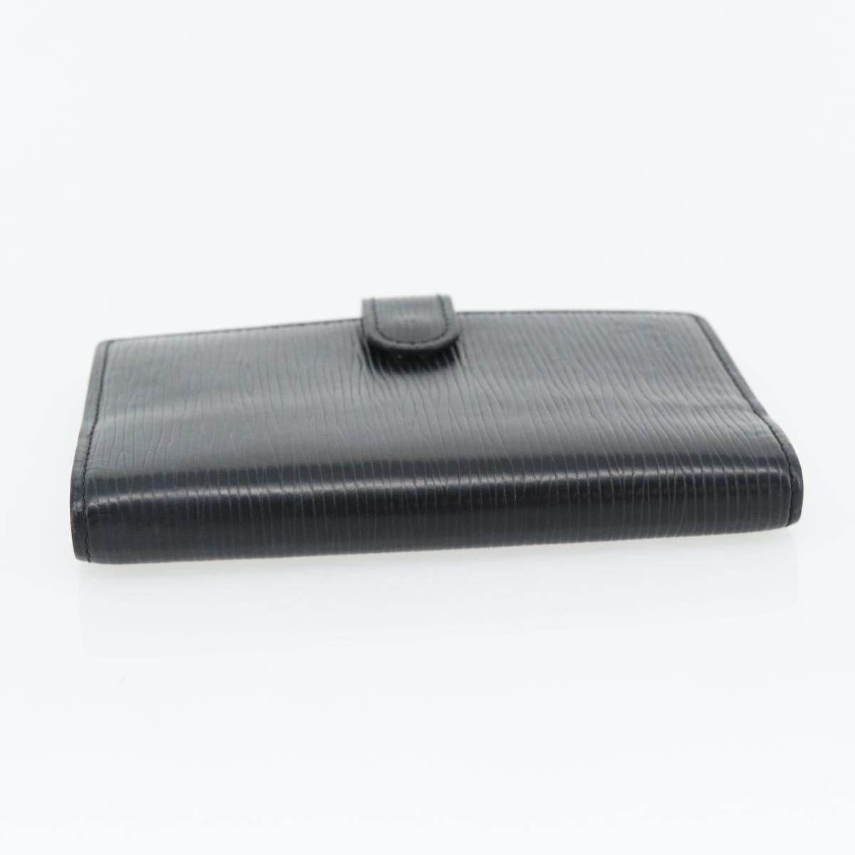LOUIS VUITTON Epi Agenda PM Day Planner Cover Black R20092 LV Auth 180535A