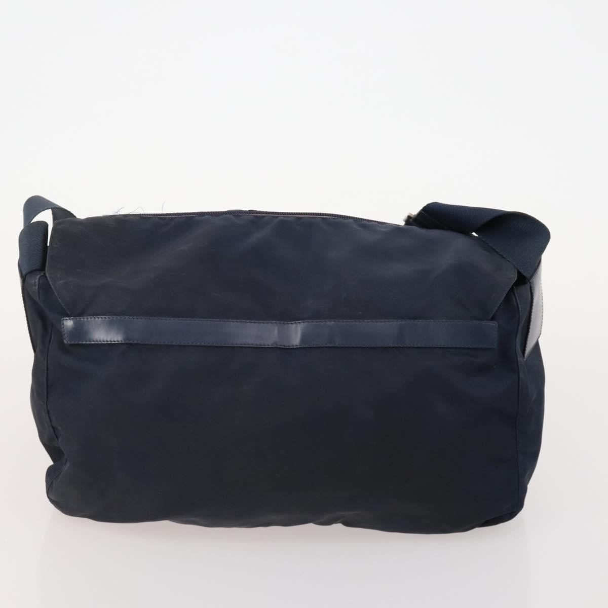 PRADA Shoulder Bag Nylon Velour 4 Set Navy Pink Khaki Auth 180542
