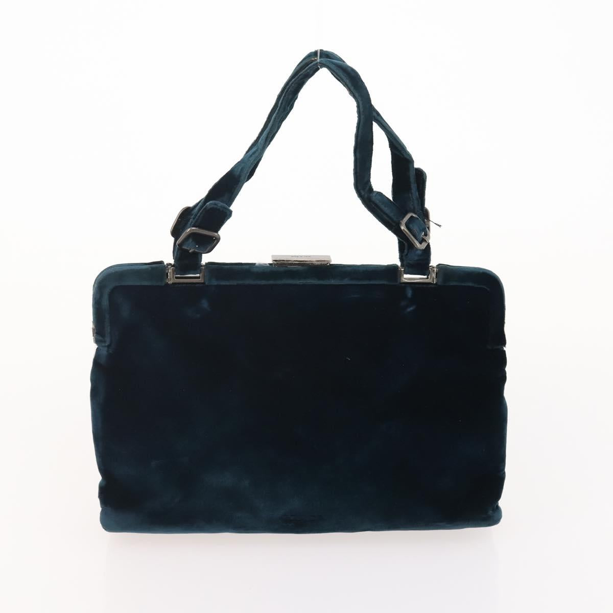 PRADA Shoulder Bag Nylon Velour 4 Set Navy Pink Khaki Auth 180542