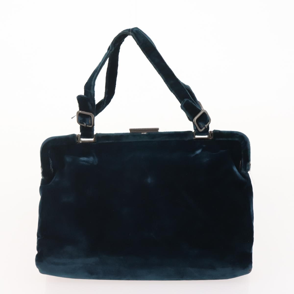 PRADA Shoulder Bag Nylon Velour 4 Set Navy Pink Khaki Auth 180542
