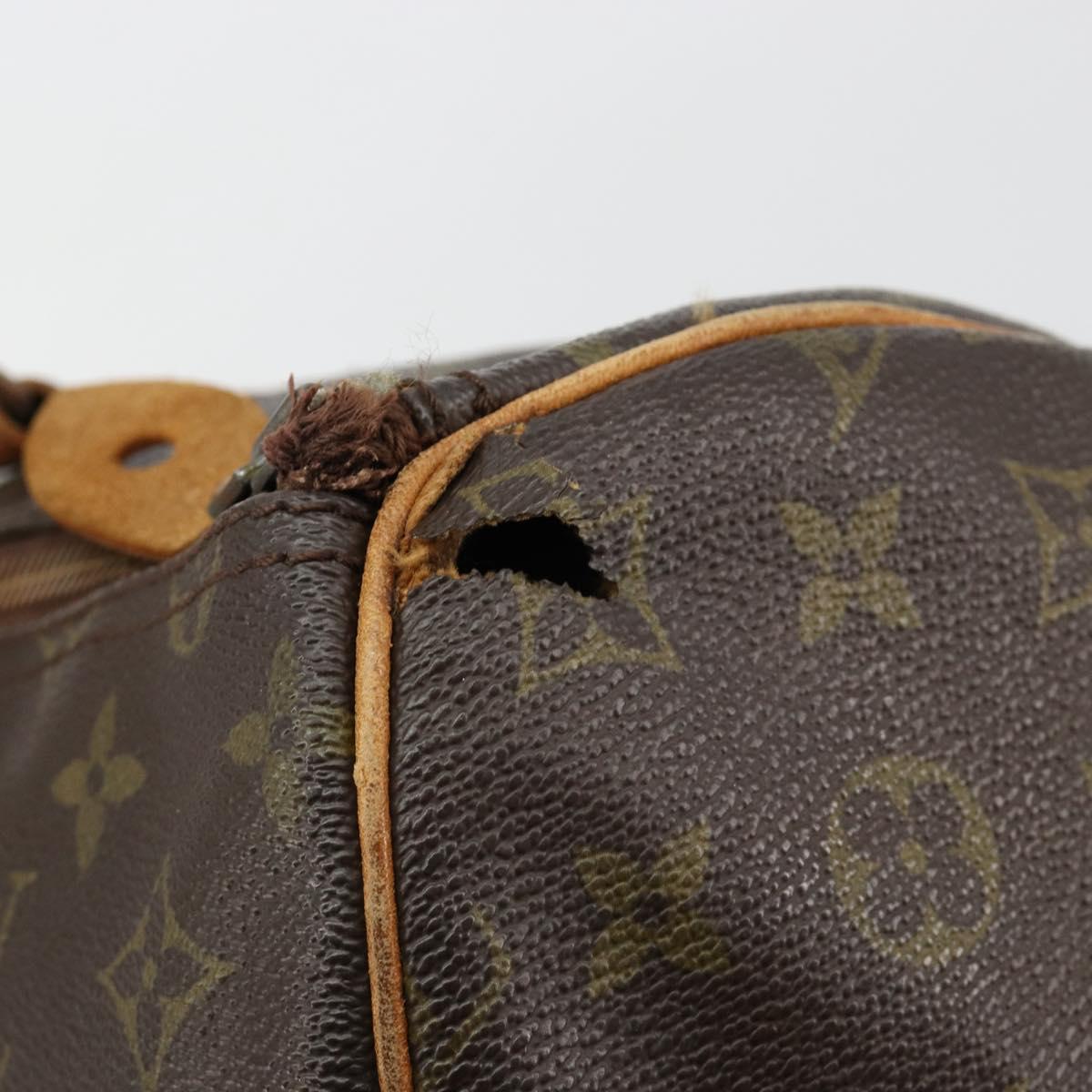 LOUIS VUITTON Monogram Speedy 35 Hand Bag M41524 LV Auth 180585