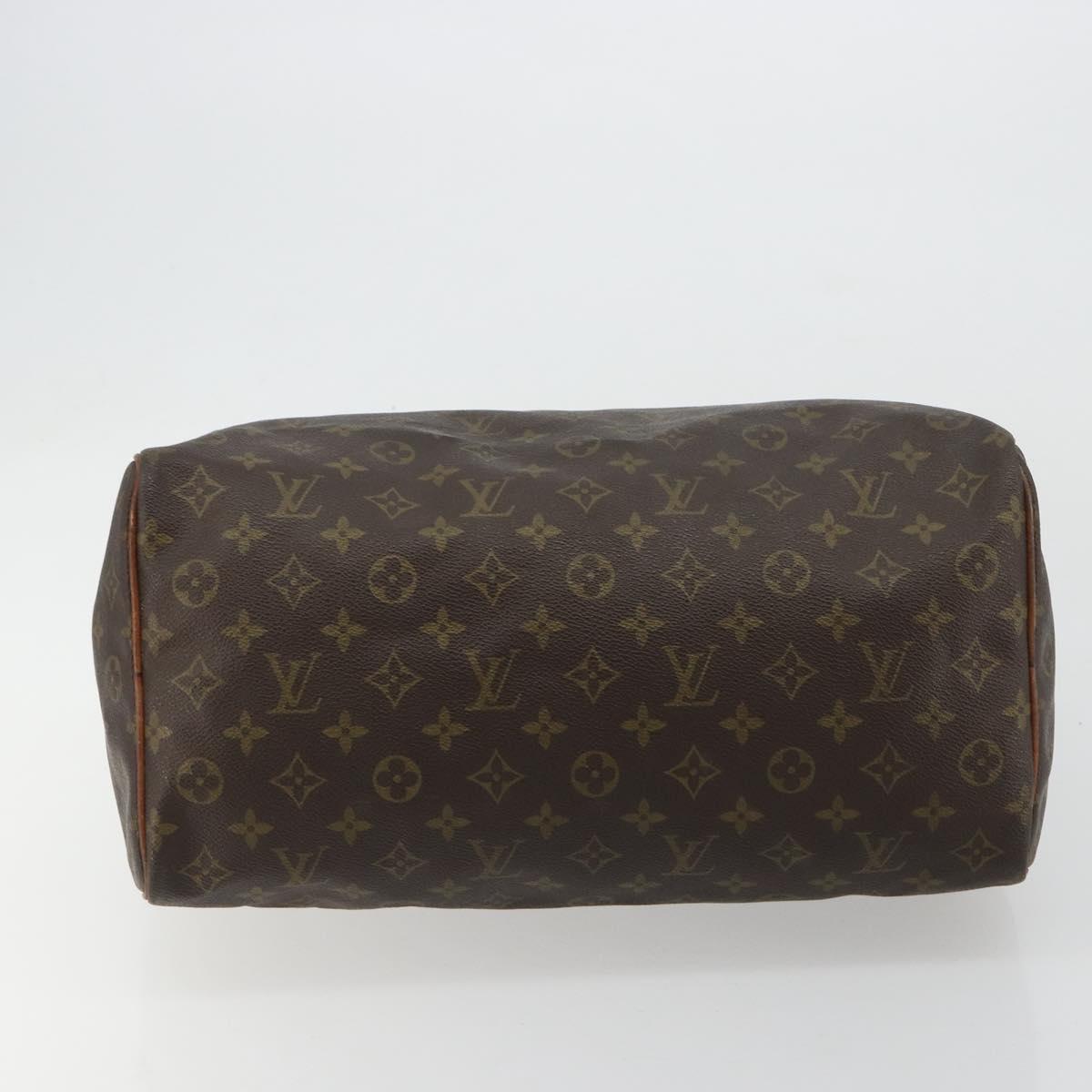 LOUIS VUITTON Monogram Speedy 35 Hand Bag M41524 LV Auth 180585