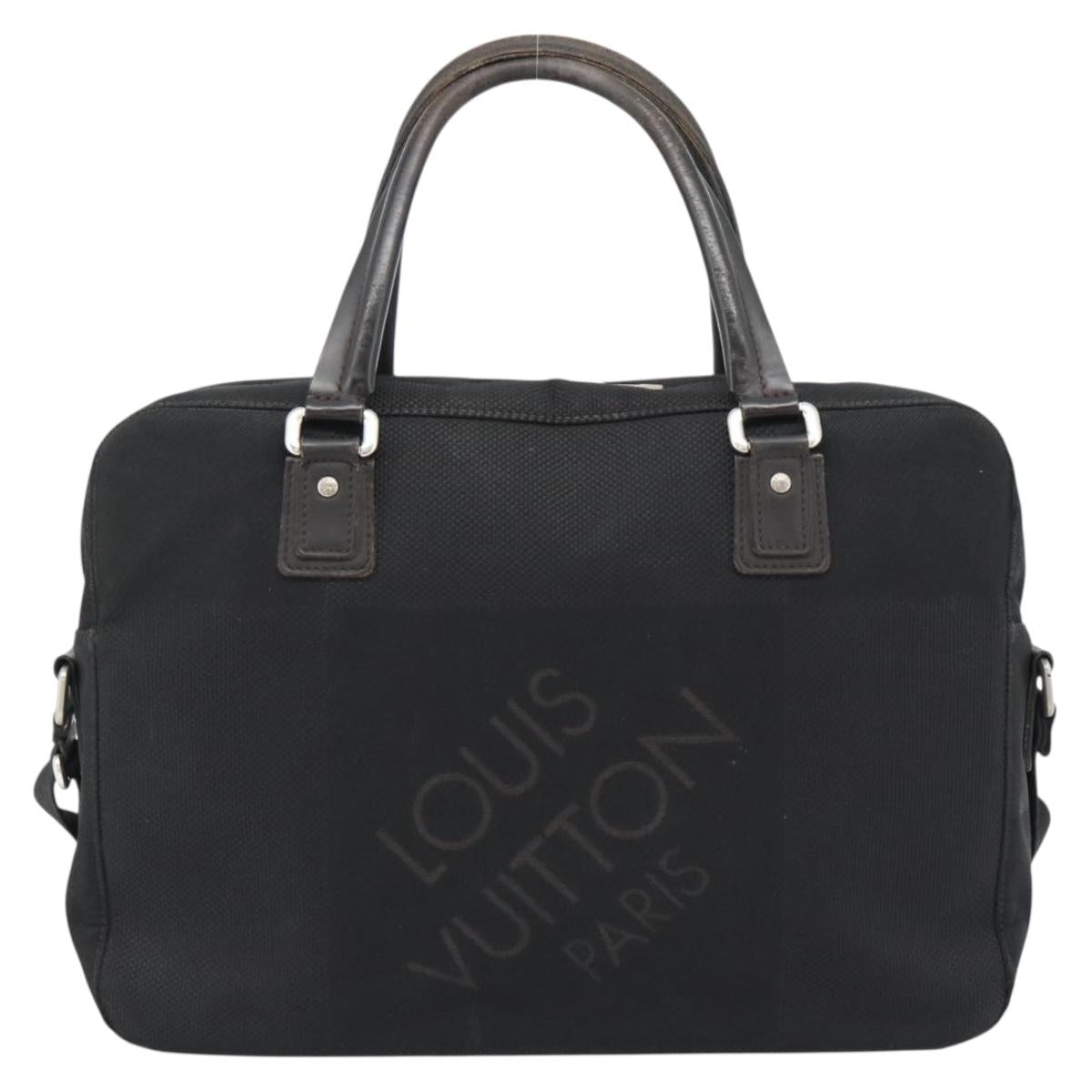 LOUIS VUITTON Damier Geant Yak Business Bag 2way Black Noir M93082 Auth 180595