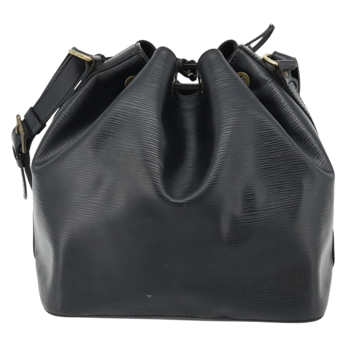 LOUIS VUITTON Epi Petit Noe Shoulder Bag Black M44102 LV Auth 180597