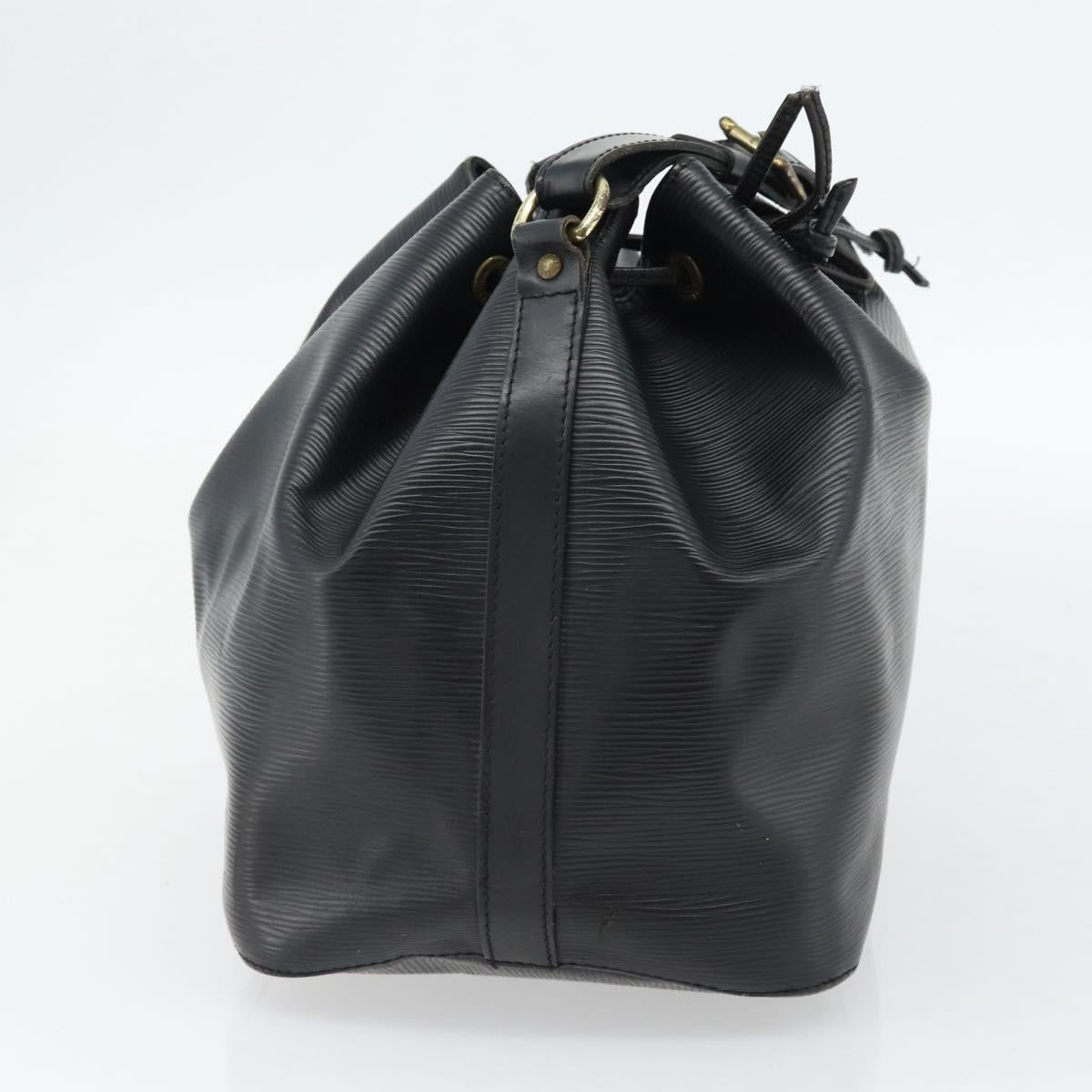 LOUIS VUITTON Epi Petit Noe Shoulder Bag Black M44102 LV Auth 180597