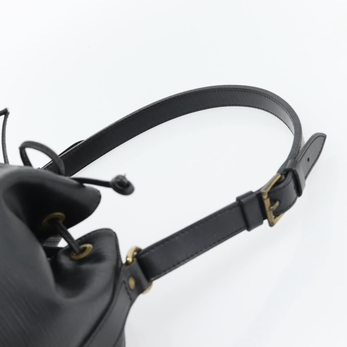 LOUIS VUITTON Epi Petit Noe Shoulder Bag Black M44102 LV Auth 180597