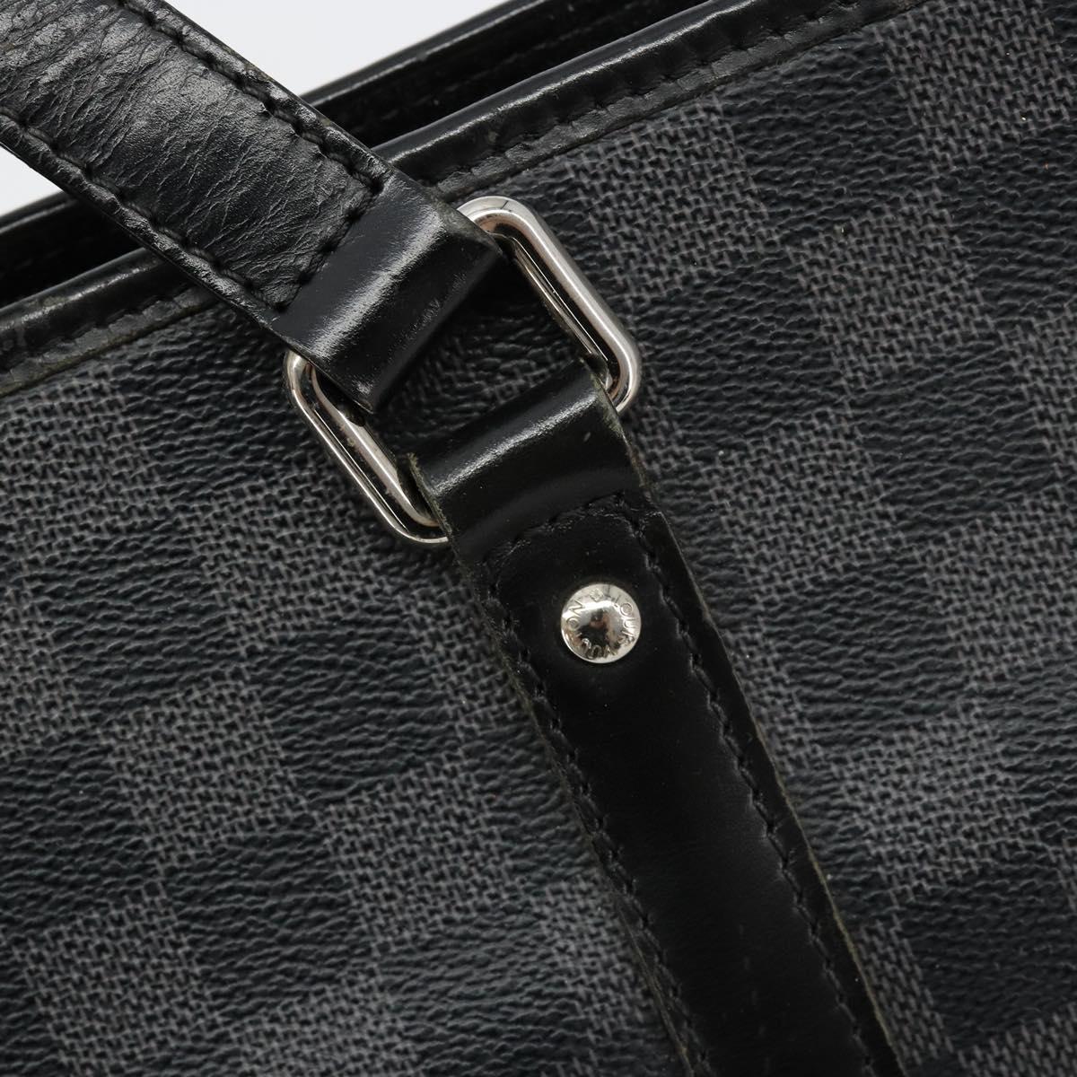 LOUIS VUITTON Damier Graphite Tadao Shoulder Bag 2way N51192 LV Auth 180601