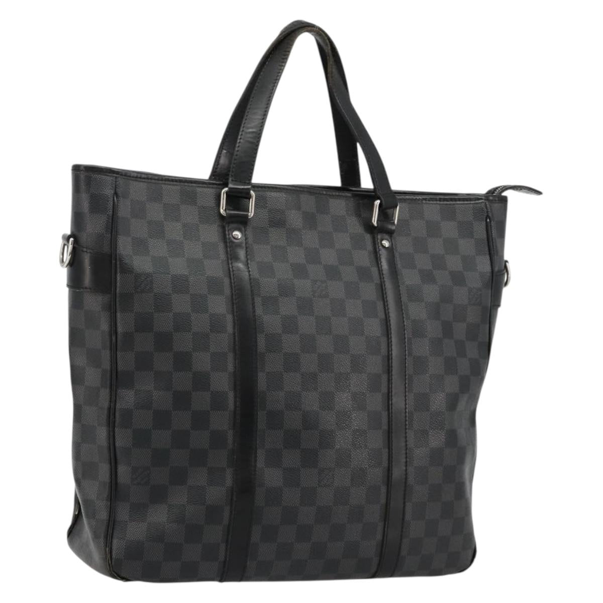 LOUIS VUITTON Damier Graphite Tadao Shoulder Bag 2way N51192 LV Auth 180601