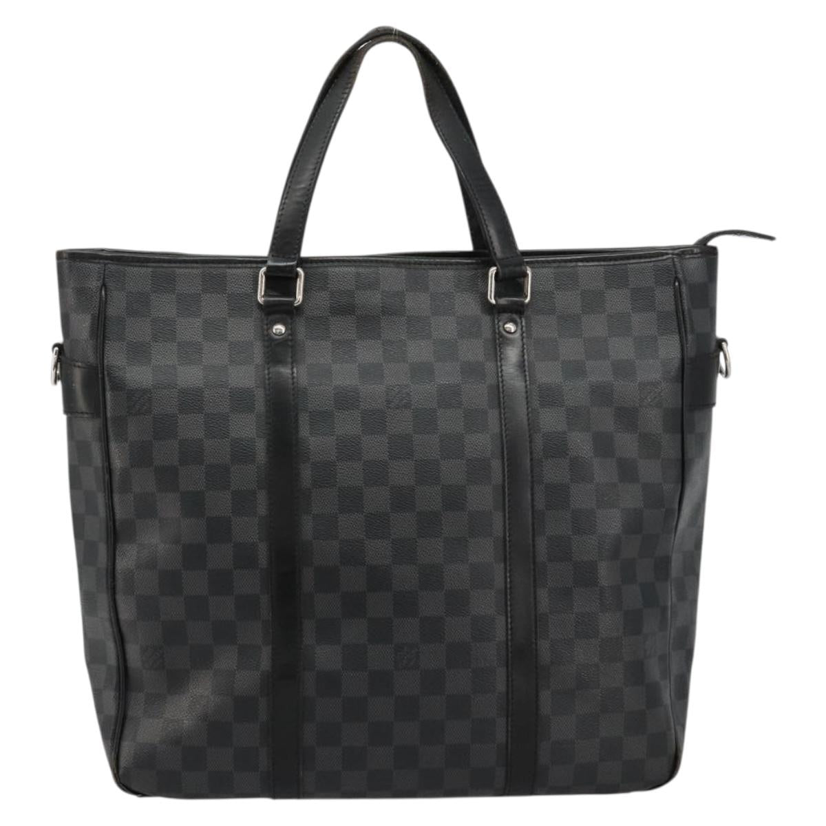 LOUIS VUITTON Damier Graphite Tadao Shoulder Bag 2way N51192 LV Auth 180601
