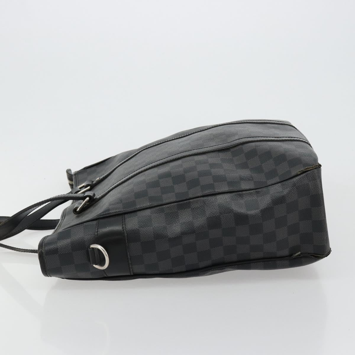 LOUIS VUITTON Damier Graphite Tadao Shoulder Bag 2way N51192 LV Auth 180601