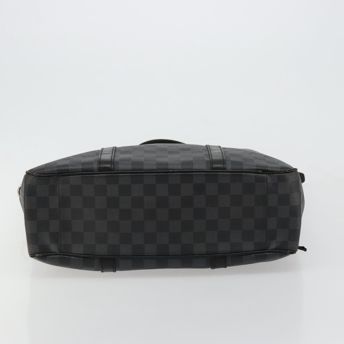 LOUIS VUITTON Damier Graphite Tadao Shoulder Bag 2way N51192 LV Auth 180601