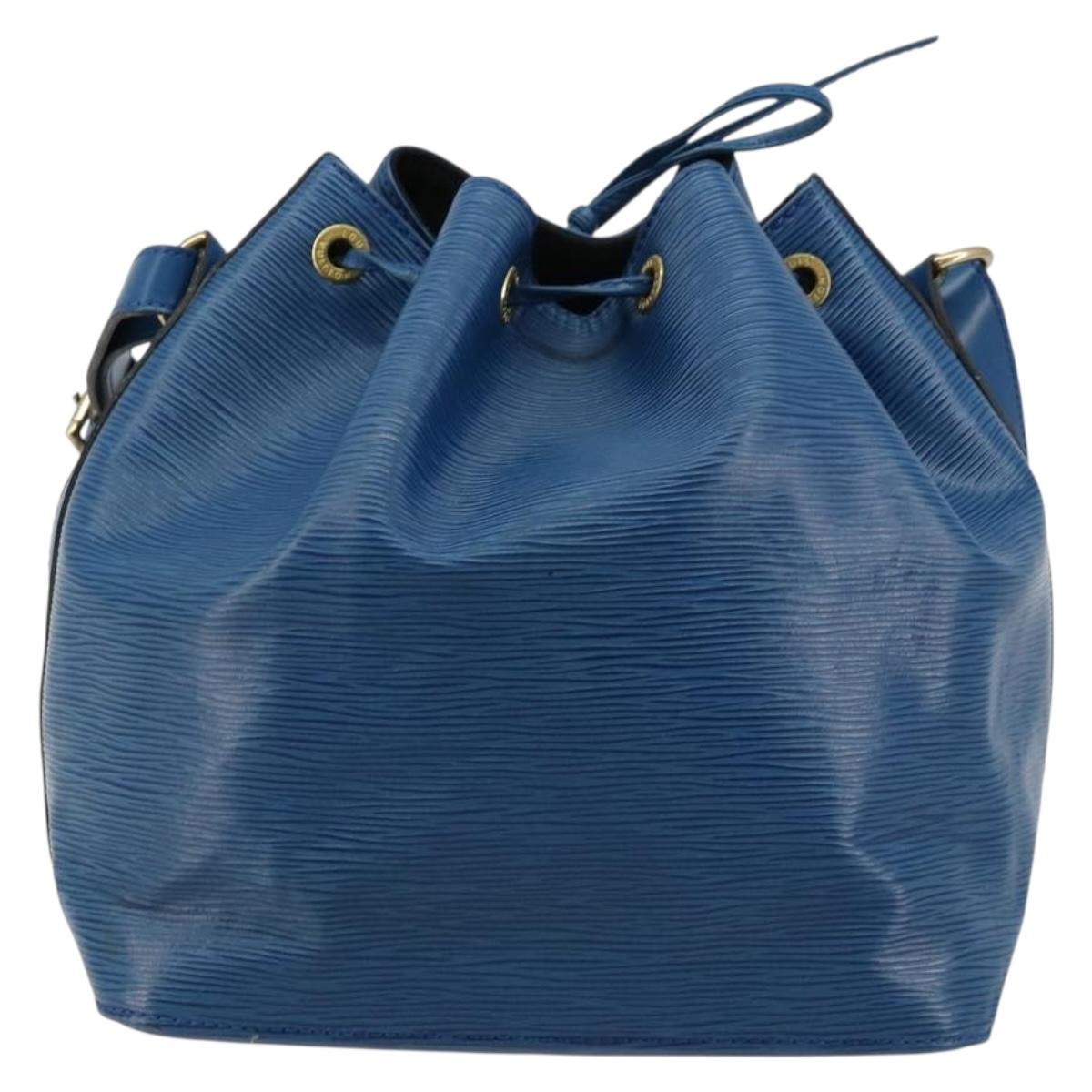 LOUIS VUITTON Epi Petit Noe Shoulder Bag Blue M44105 LV Auth 180613A