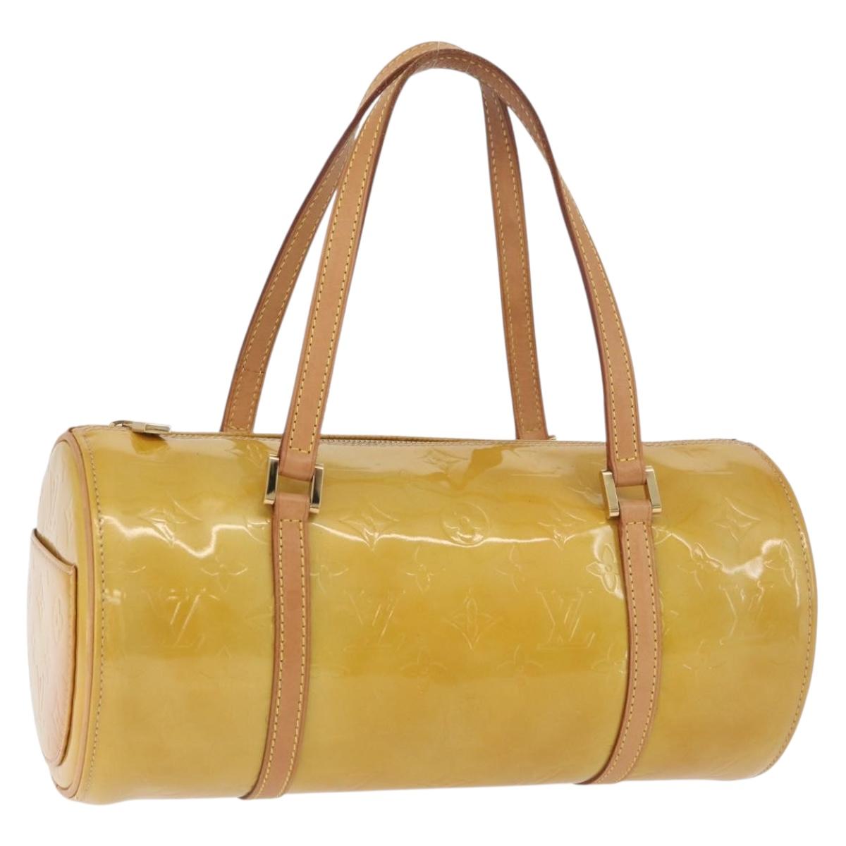 LOUIS VUITTON Monogram Vernis Bedford Hand Bag Beige M91006 LV Auth 180618