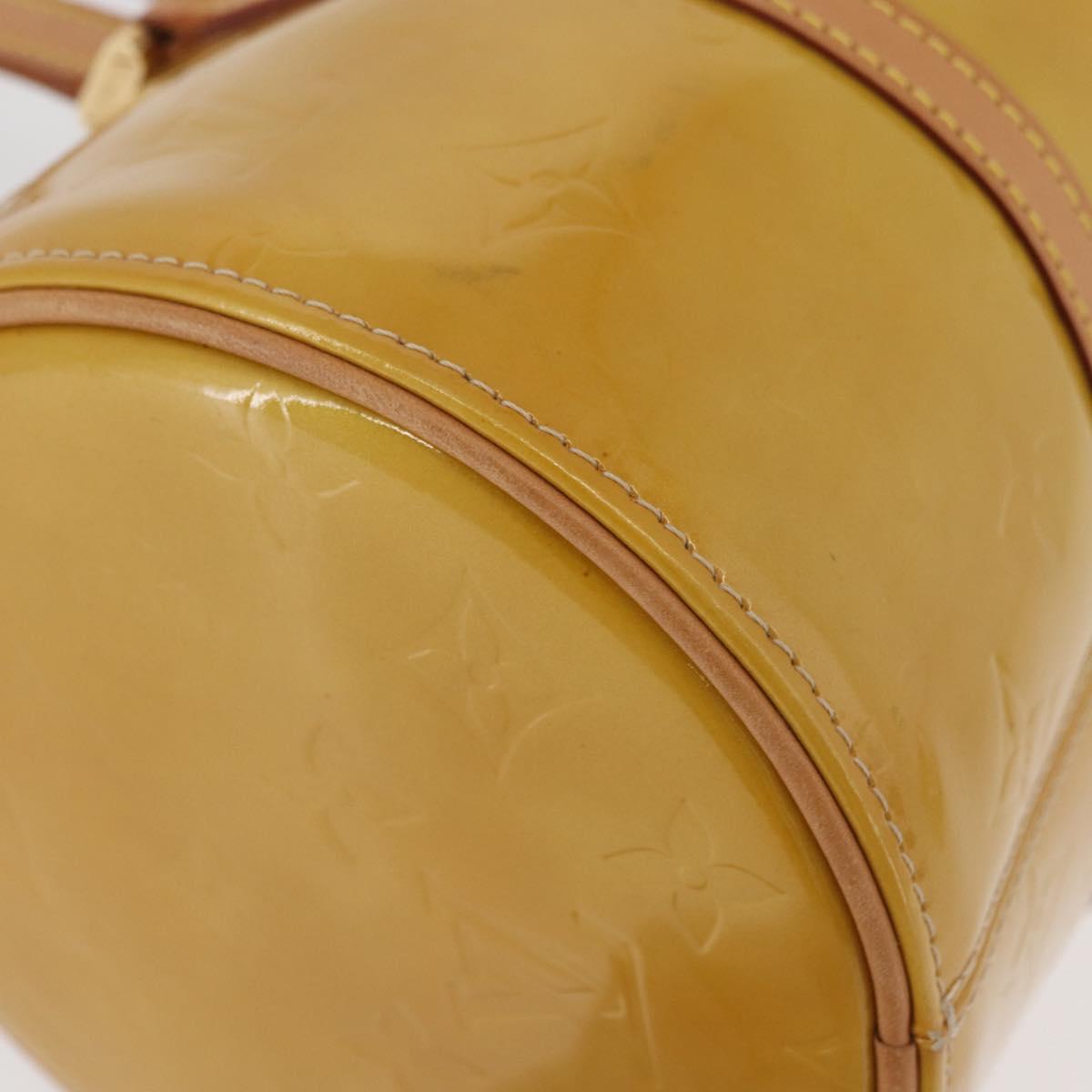 LOUIS VUITTON Monogram Vernis Bedford Hand Bag Beige M91006 LV Auth 180618