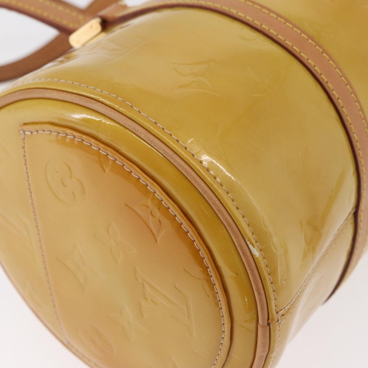 LOUIS VUITTON Monogram Vernis Bedford Hand Bag Beige M91006 LV Auth 180618