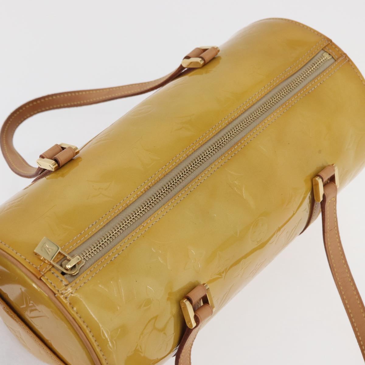 LOUIS VUITTON Monogram Vernis Bedford Hand Bag Beige M91006 LV Auth 180618