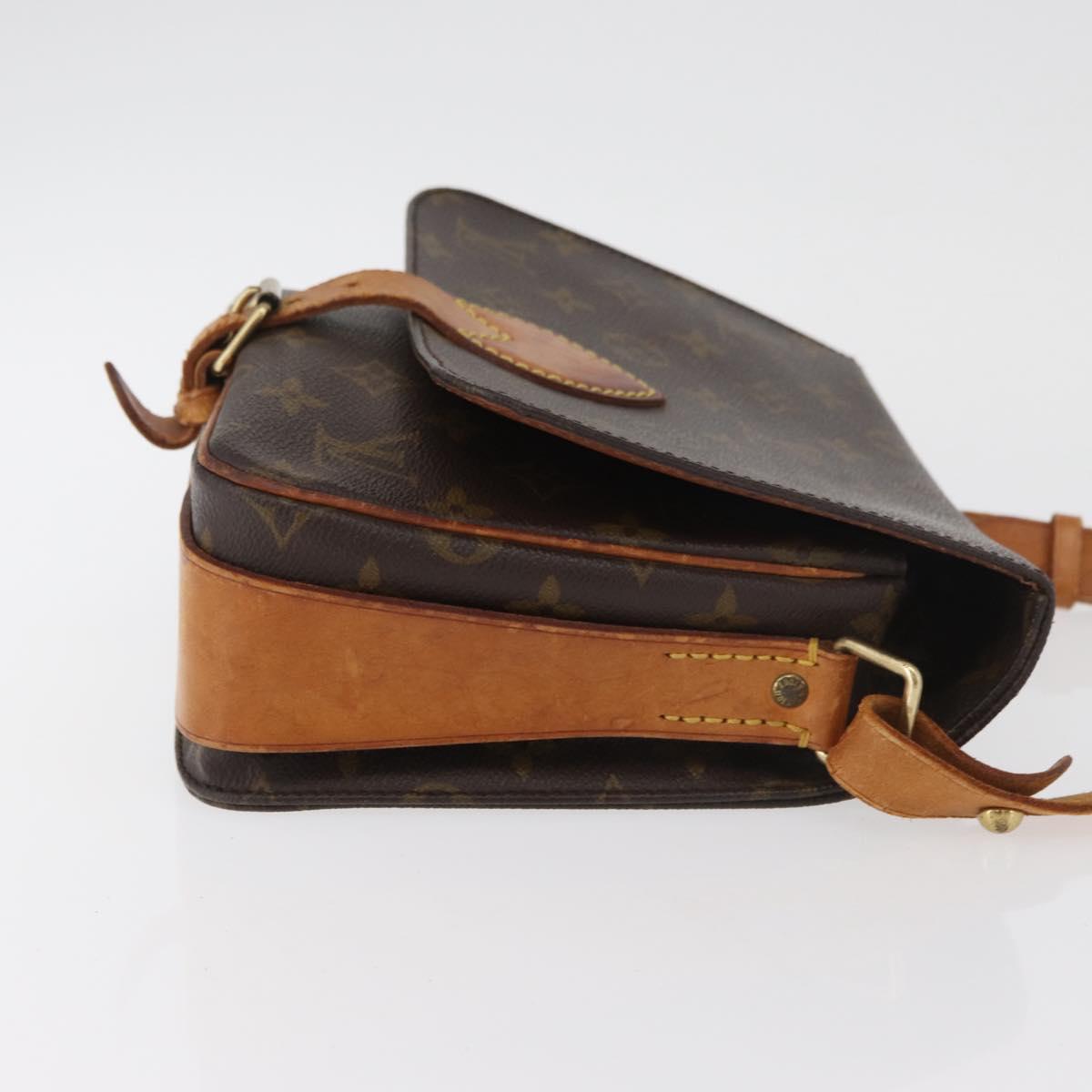 LOUIS VUITTON Monogram Cartouchiere MM Shoulder Bag M51253 LV Auth 180619