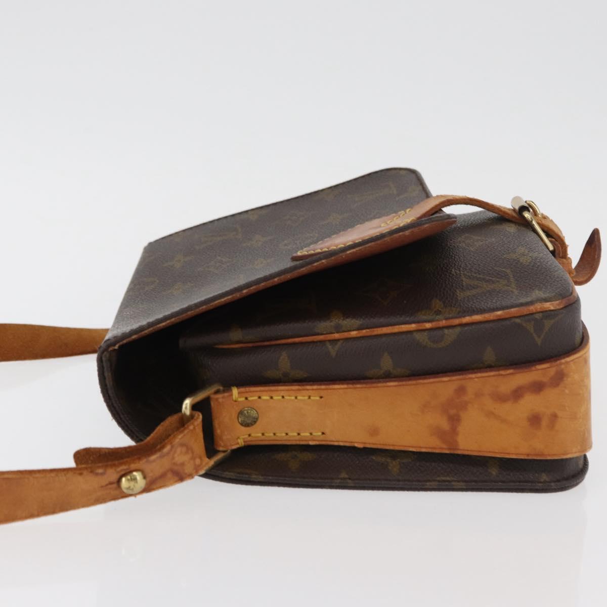 LOUIS VUITTON Monogram Cartouchiere MM Shoulder Bag M51253 LV Auth 180619