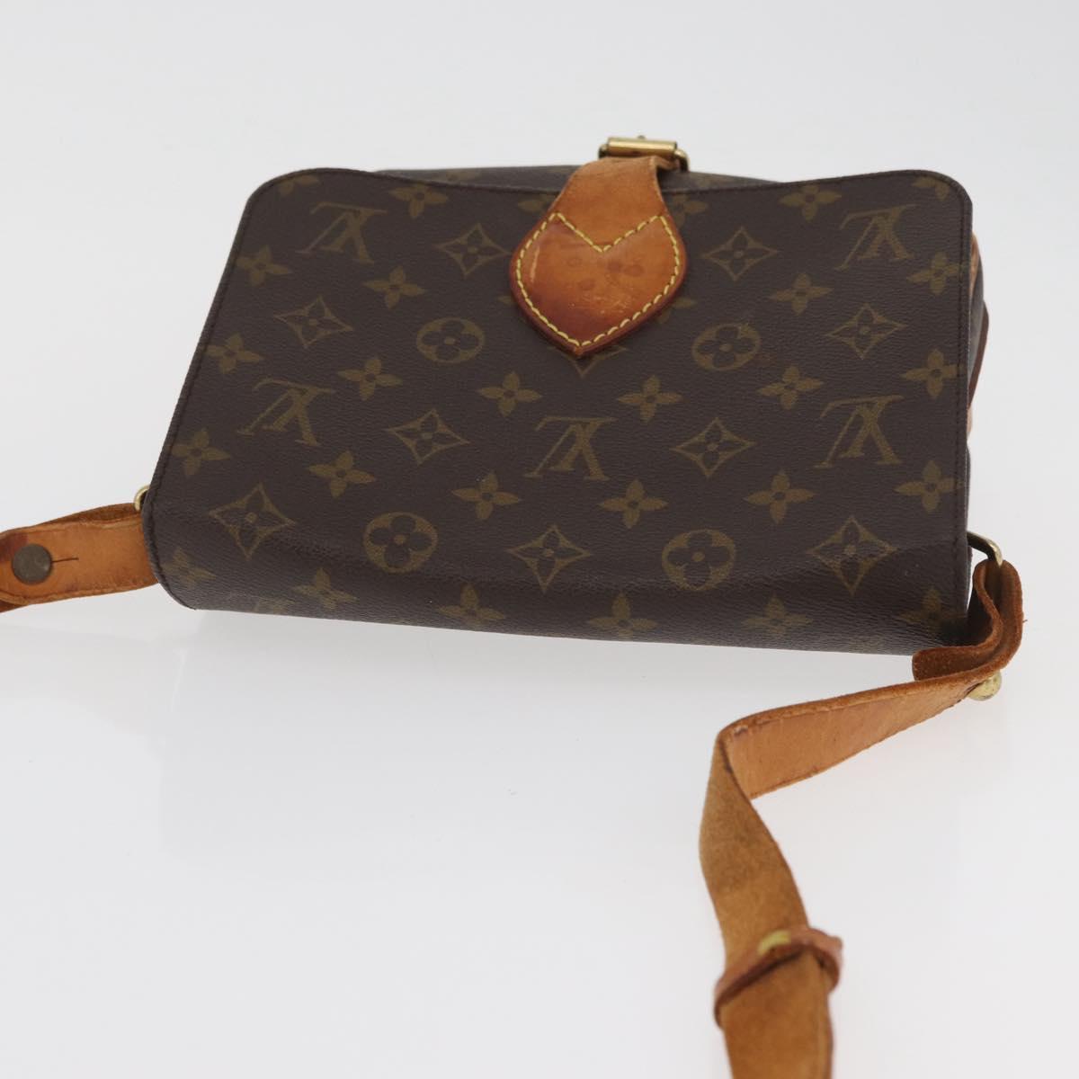 LOUIS VUITTON Monogram Cartouchiere MM Shoulder Bag M51253 LV Auth 180619