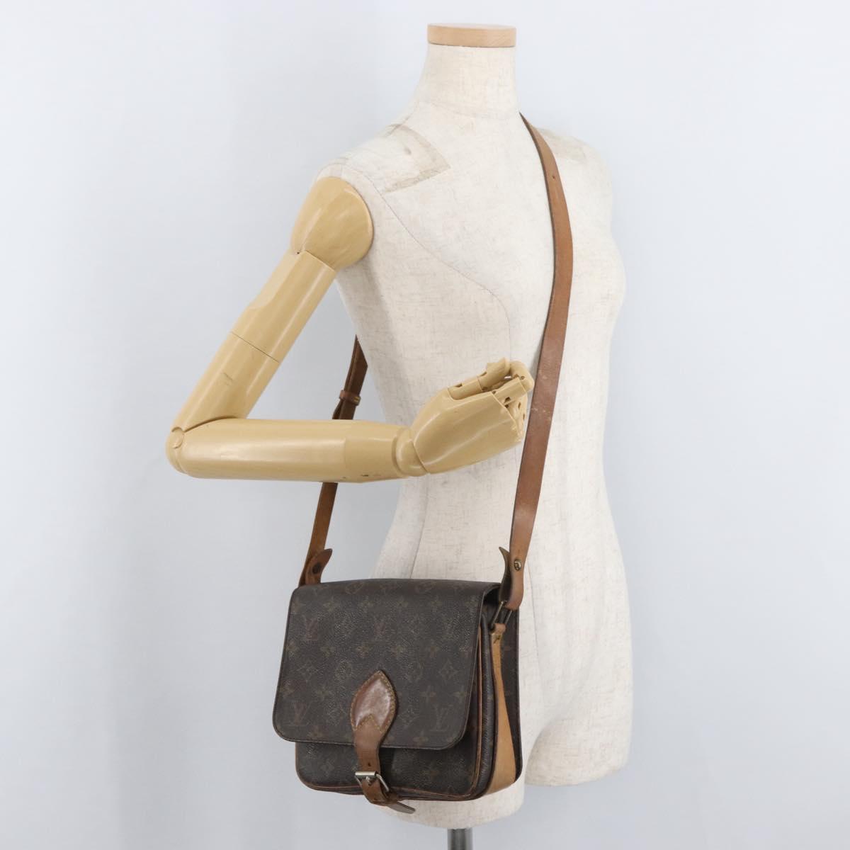 LOUIS VUITTON Monogram Cartouchiere MM Shoulder Bag M51253 LV Auth 180623