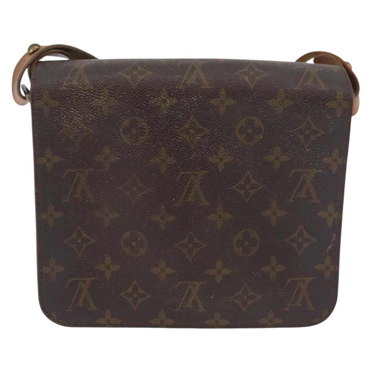 LOUIS VUITTON Monogram Cartouchiere MM Shoulder Bag M51253 LV Auth 180623