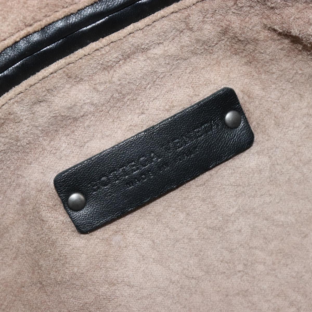 BOTTEGA VENETA INTRECCIATO Hand Bag Leather Black Auth 180631SAV