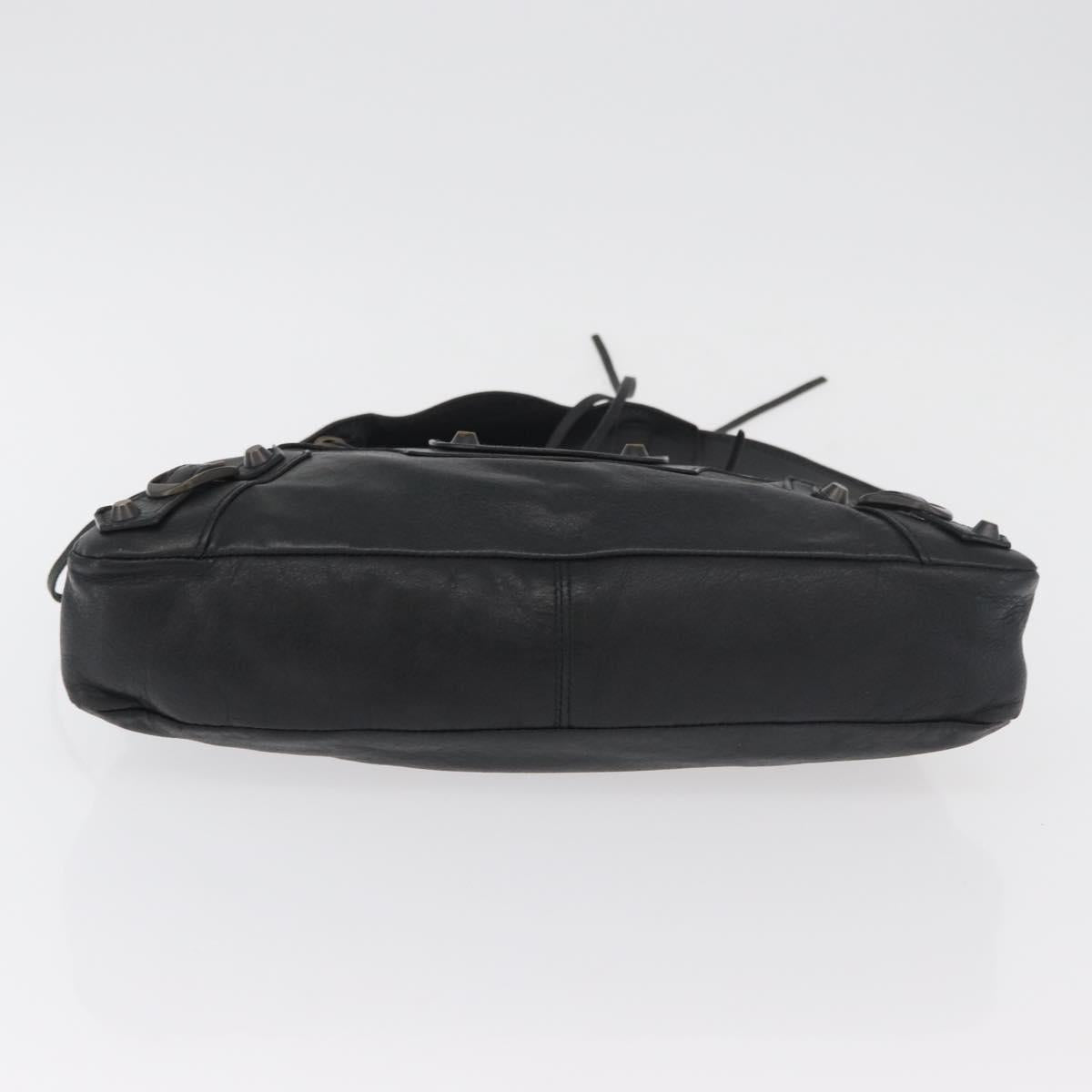 BALENCIAGA The First Hand Bag Leather 2way Black 103208 Auth 180633SAM