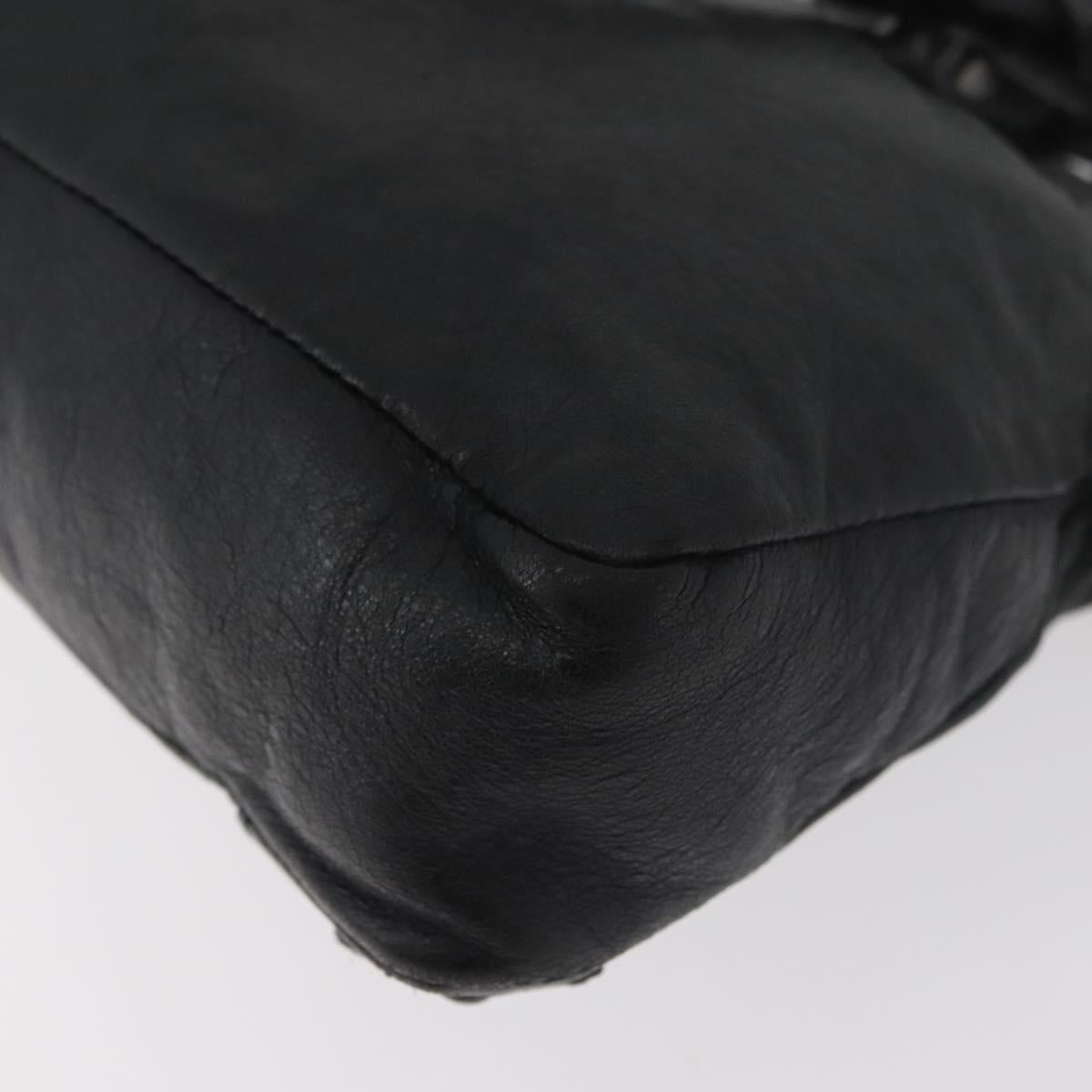 BALENCIAGA The First Hand Bag Leather 2way Black 103208 Auth 180633SAM
