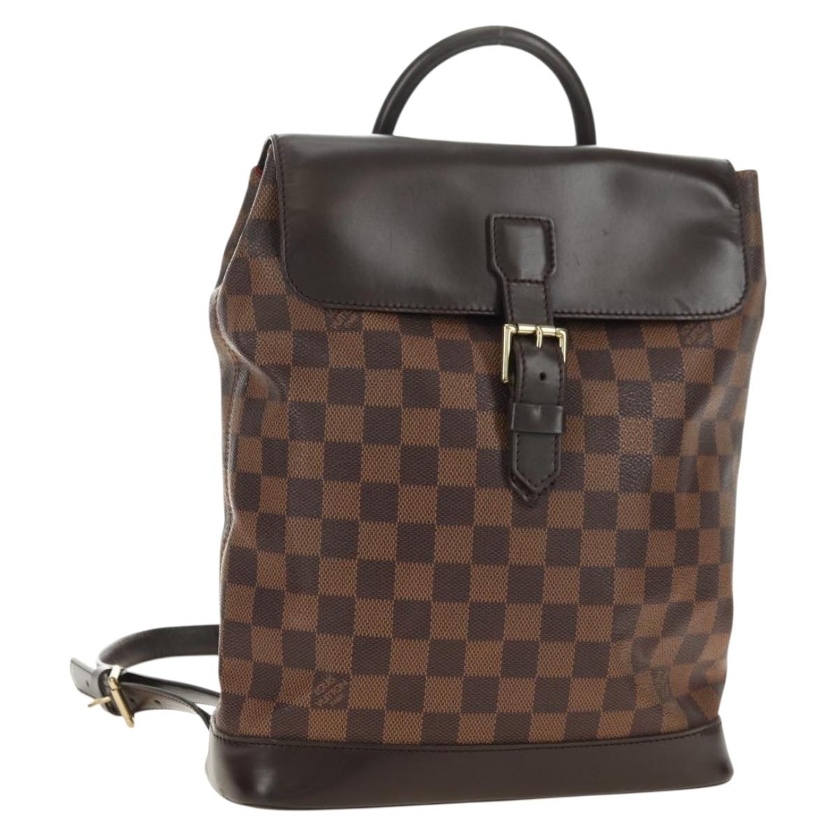 LOUIS VUITTON Damier Ebene Soho Backpack N51132 LV Auth 180650SAV