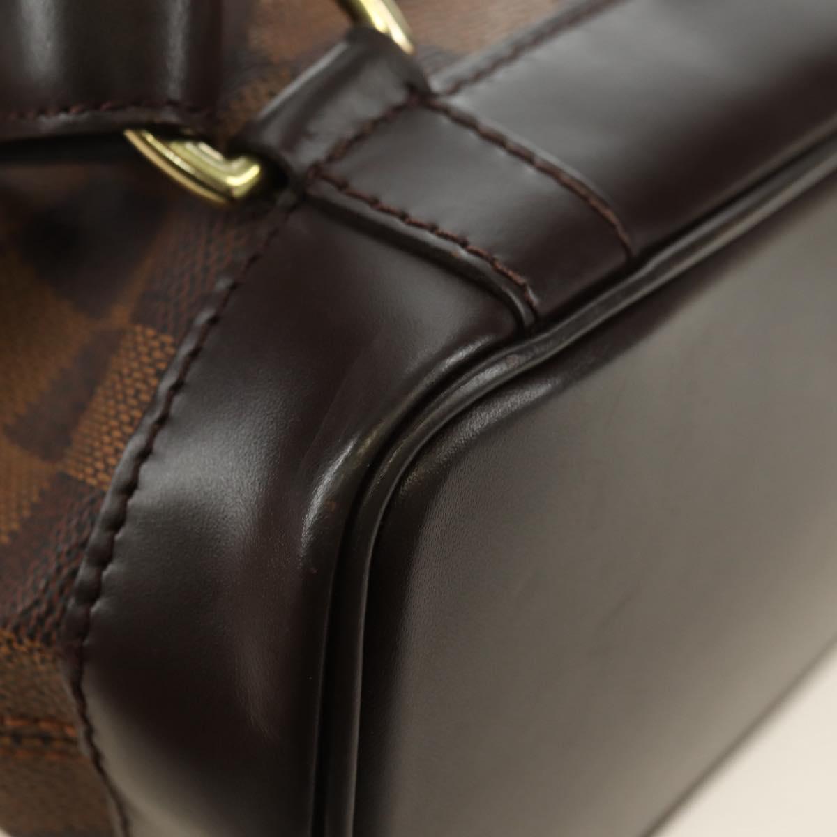 LOUIS VUITTON Damier Ebene Soho Backpack N51132 LV Auth 180650SAV