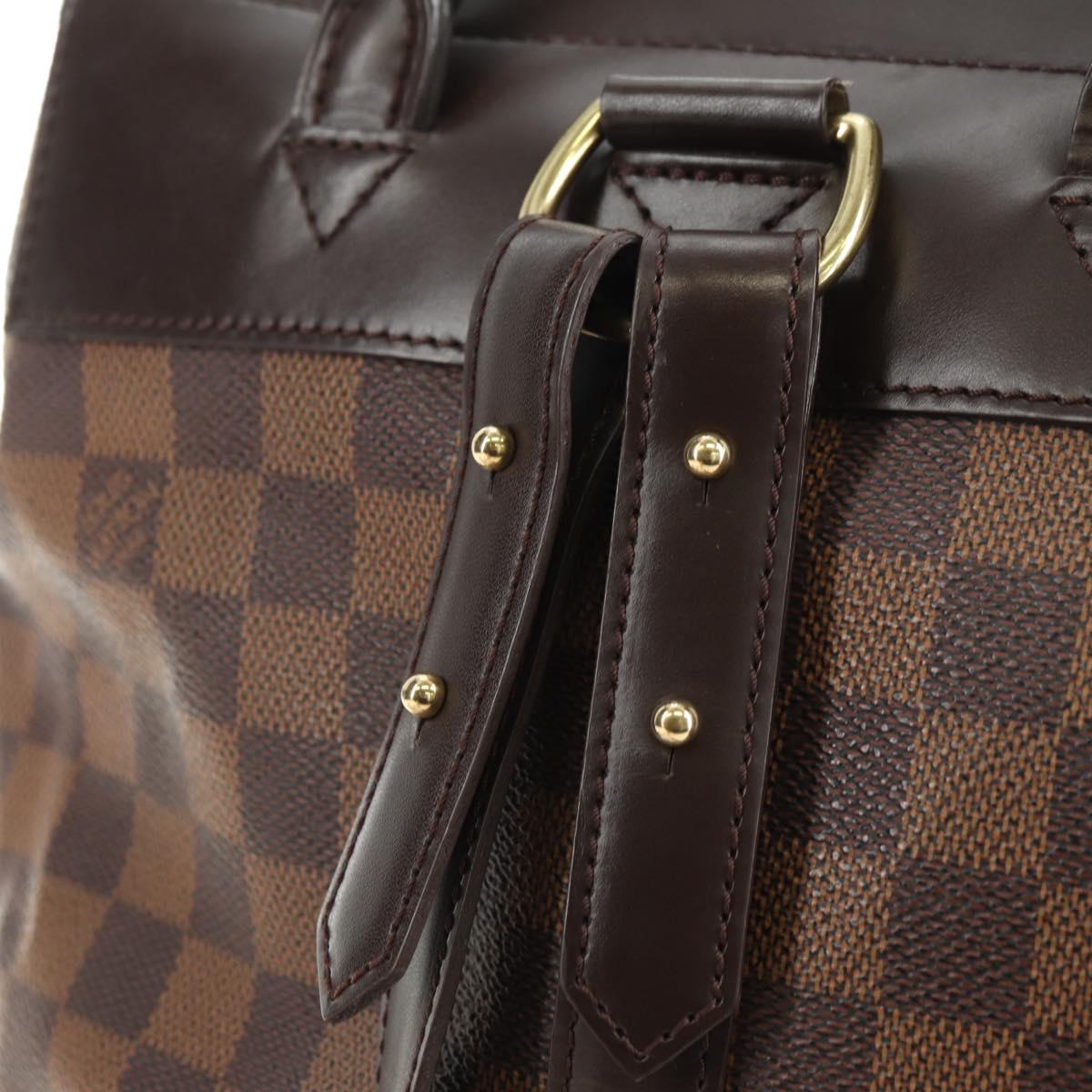 LOUIS VUITTON Damier Ebene Soho Backpack N51132 LV Auth 180650SAV