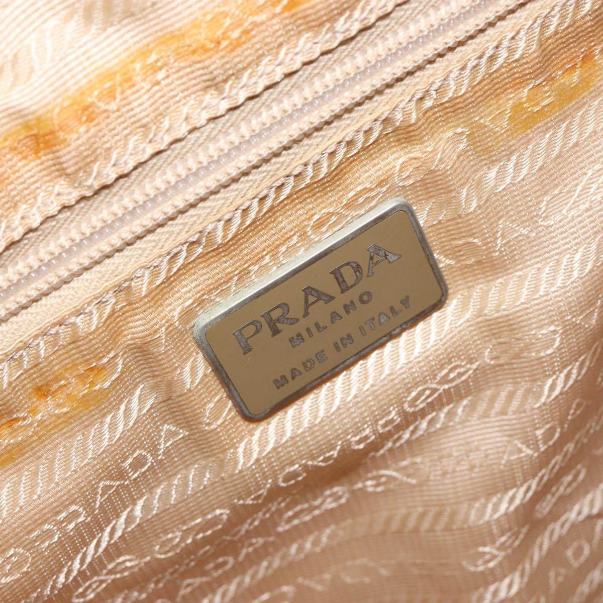 PRADA Backpack Nylon Green Silver Auth 180684
