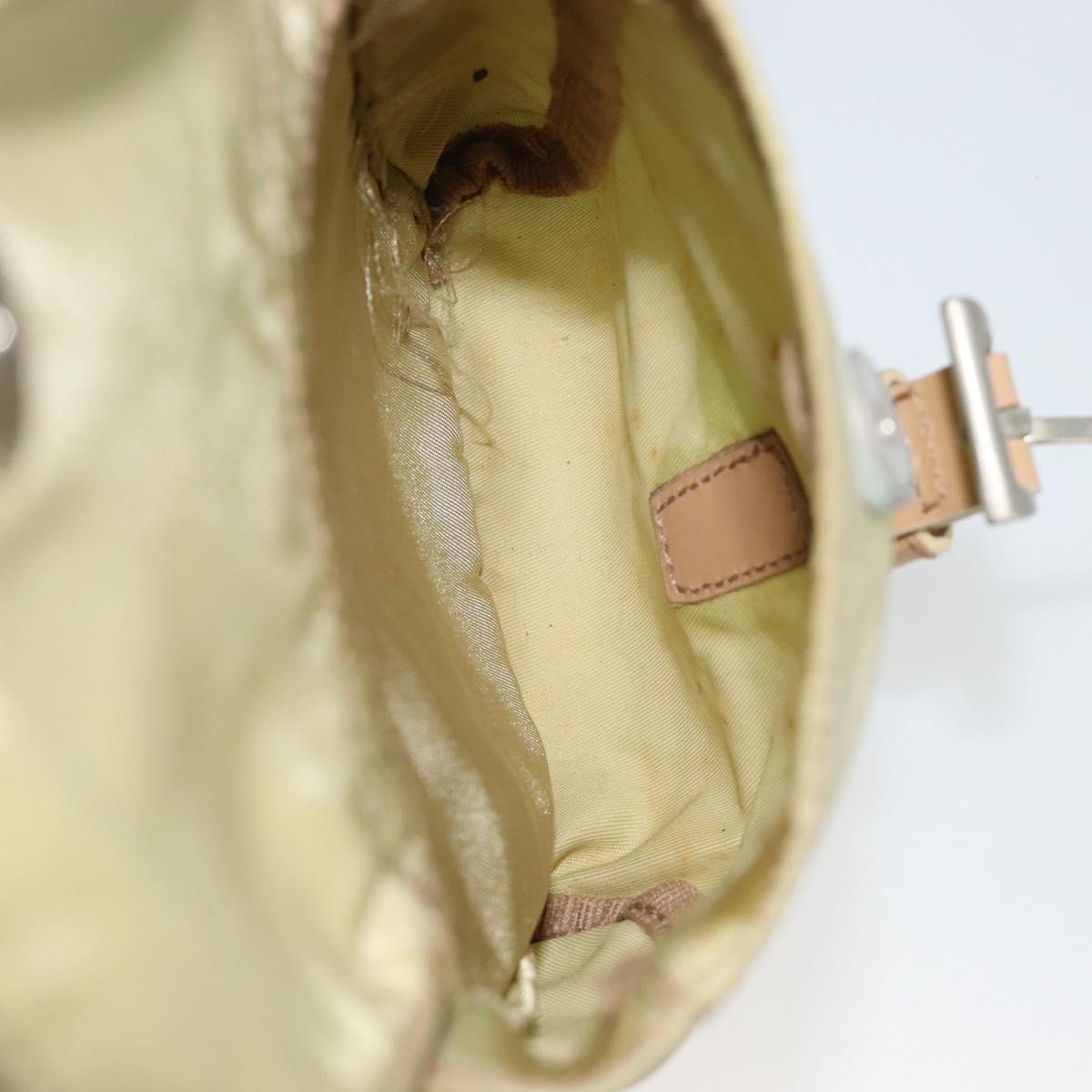PRADA Backpack Nylon Green Silver Auth 180684