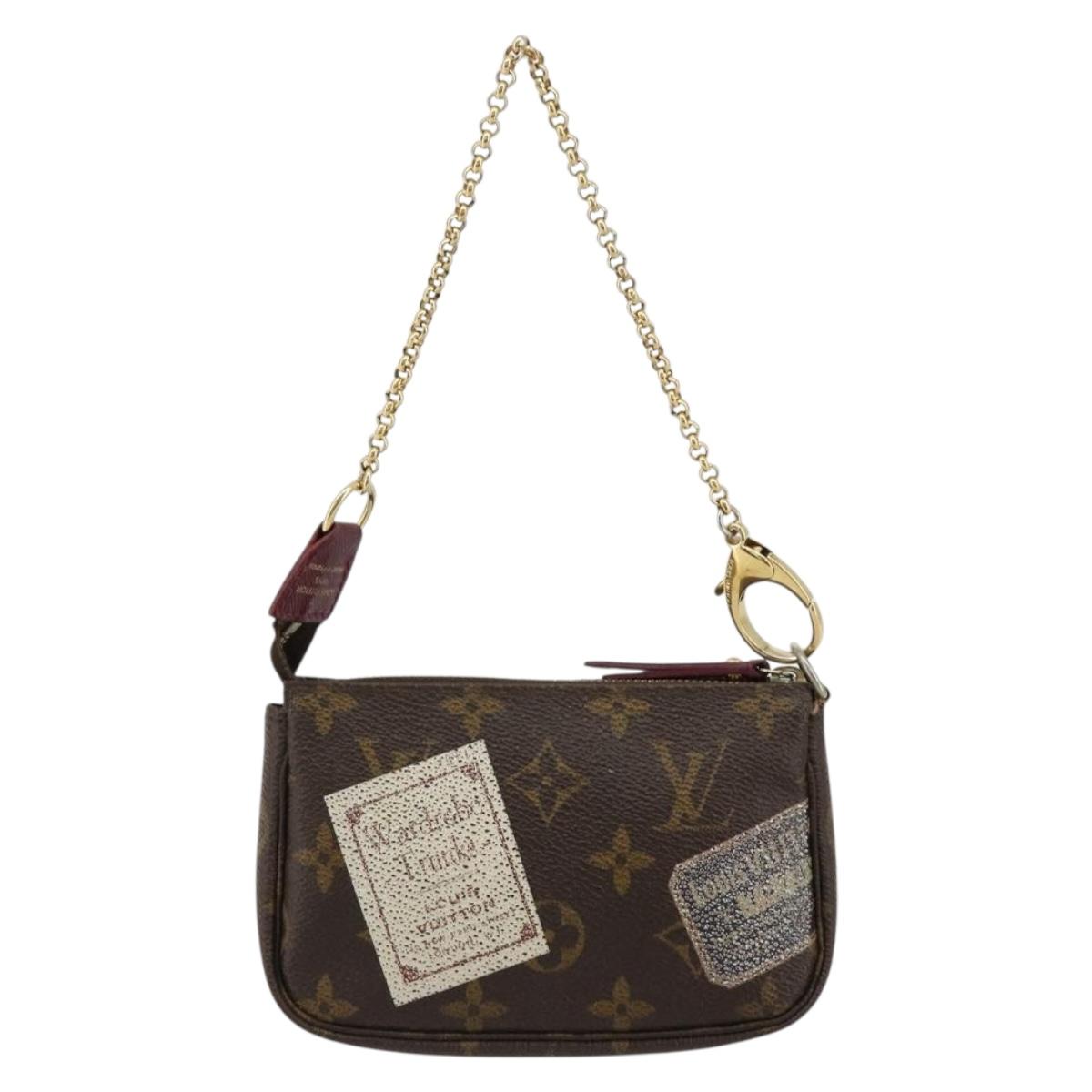 LOUIS VUITTON Monogram Trunk Mini Pochette Accessoires Pouch M63798 Auth 180704