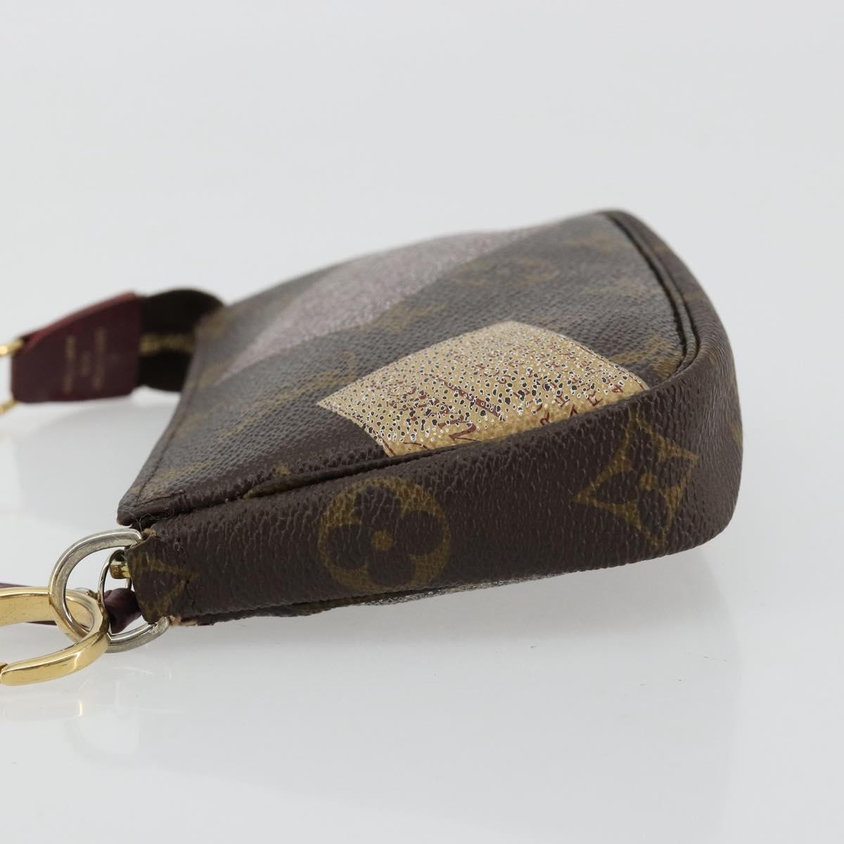 LOUIS VUITTON Monogram Trunk Mini Pochette Accessoires Pouch M63798 Auth 180704