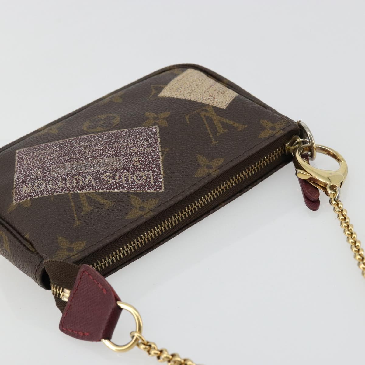 LOUIS VUITTON Monogram Trunk Mini Pochette Accessoires Pouch M63798 Auth 180704