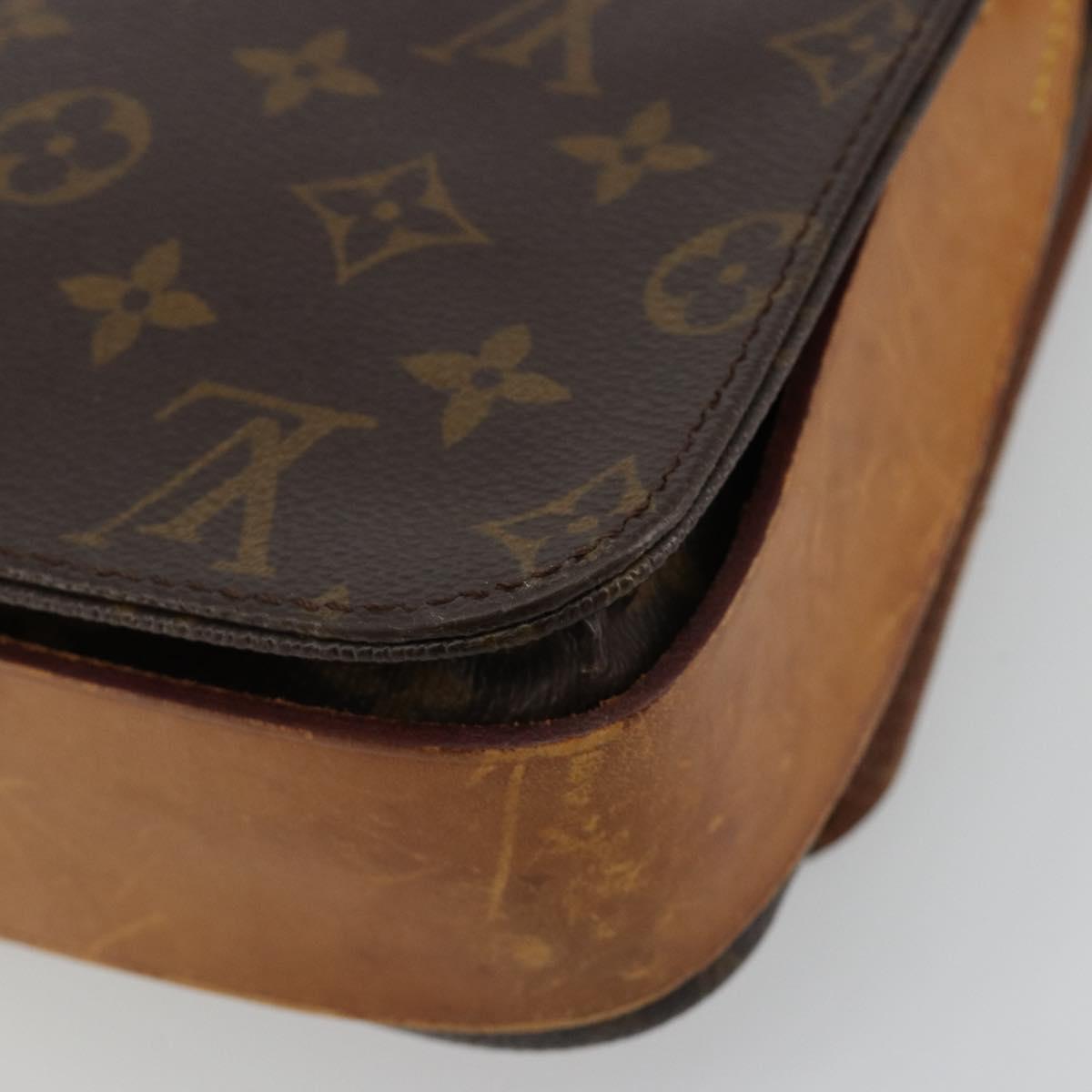 LOUIS VUITTON Monogram Cartouchiere GM Shoulder Bag M51252 LV Auth 180709