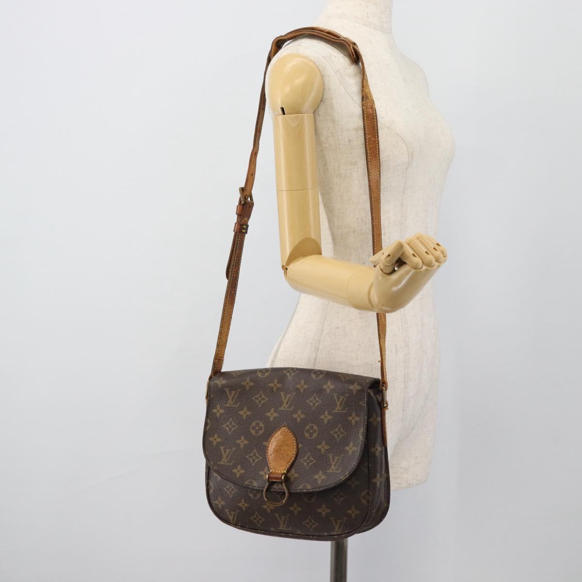 LOUIS VUITTON Monogram Saint Cloud GM Shoulder Bag M51242 LV Auth 180712