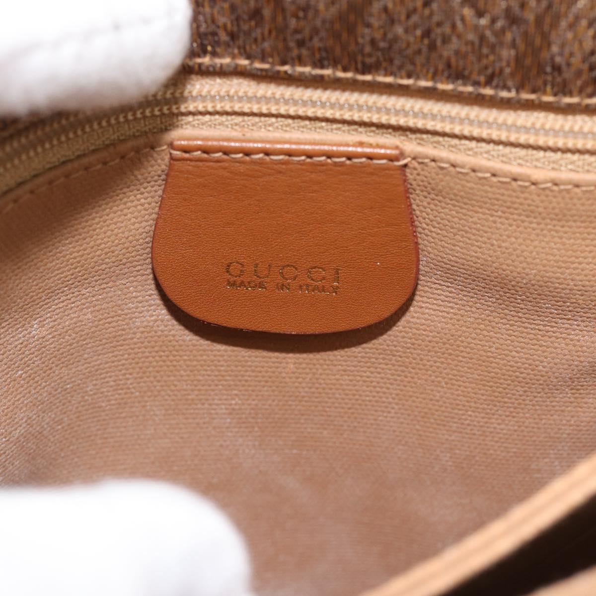 GUCCI Shoulder Bag Canvas Beige Gold 001 46 0712 Auth 180722