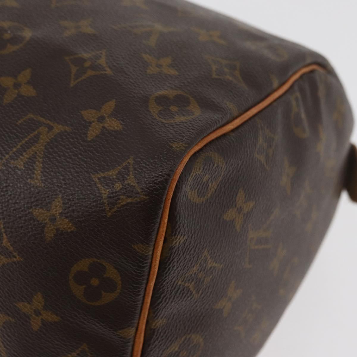 LOUIS VUITTON Monogram Speedy 35 Hand Bag M41524 LV Auth 180734A