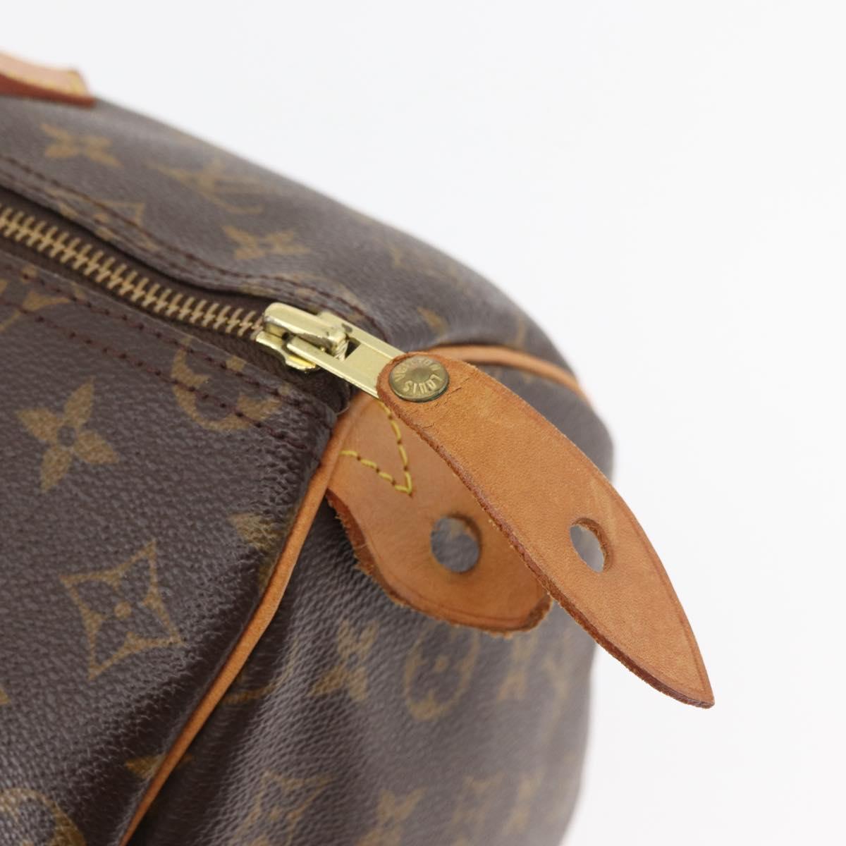 LOUIS VUITTON Monogram Speedy 35 Hand Bag M41524 LV Auth 180734A