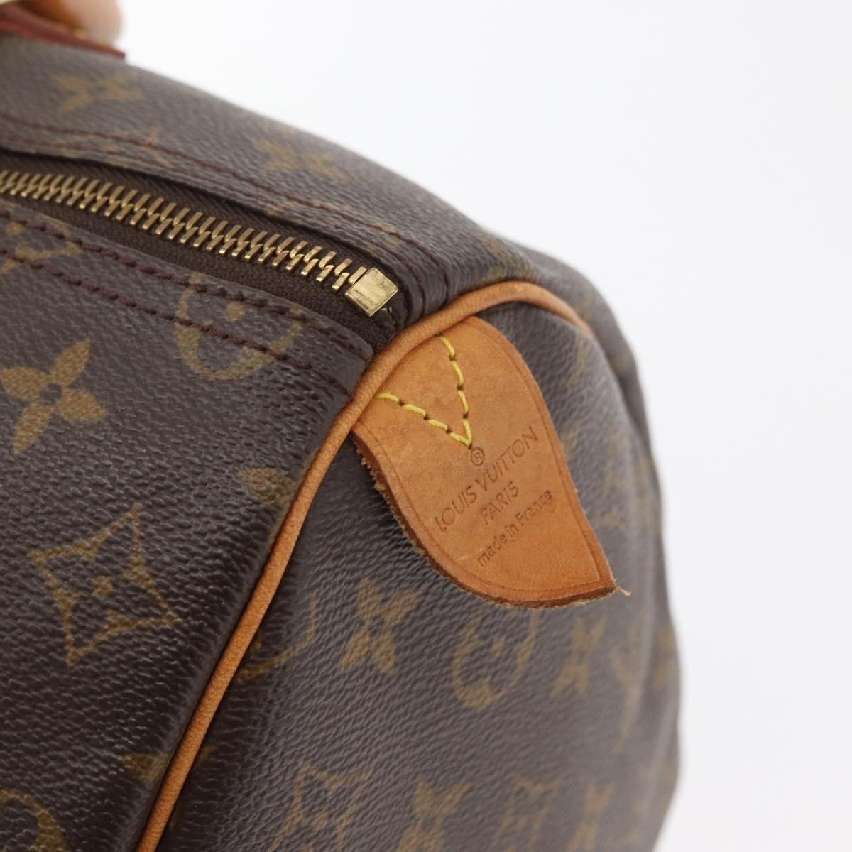 LOUIS VUITTON Monogram Speedy 35 Hand Bag M41524 LV Auth 180734A