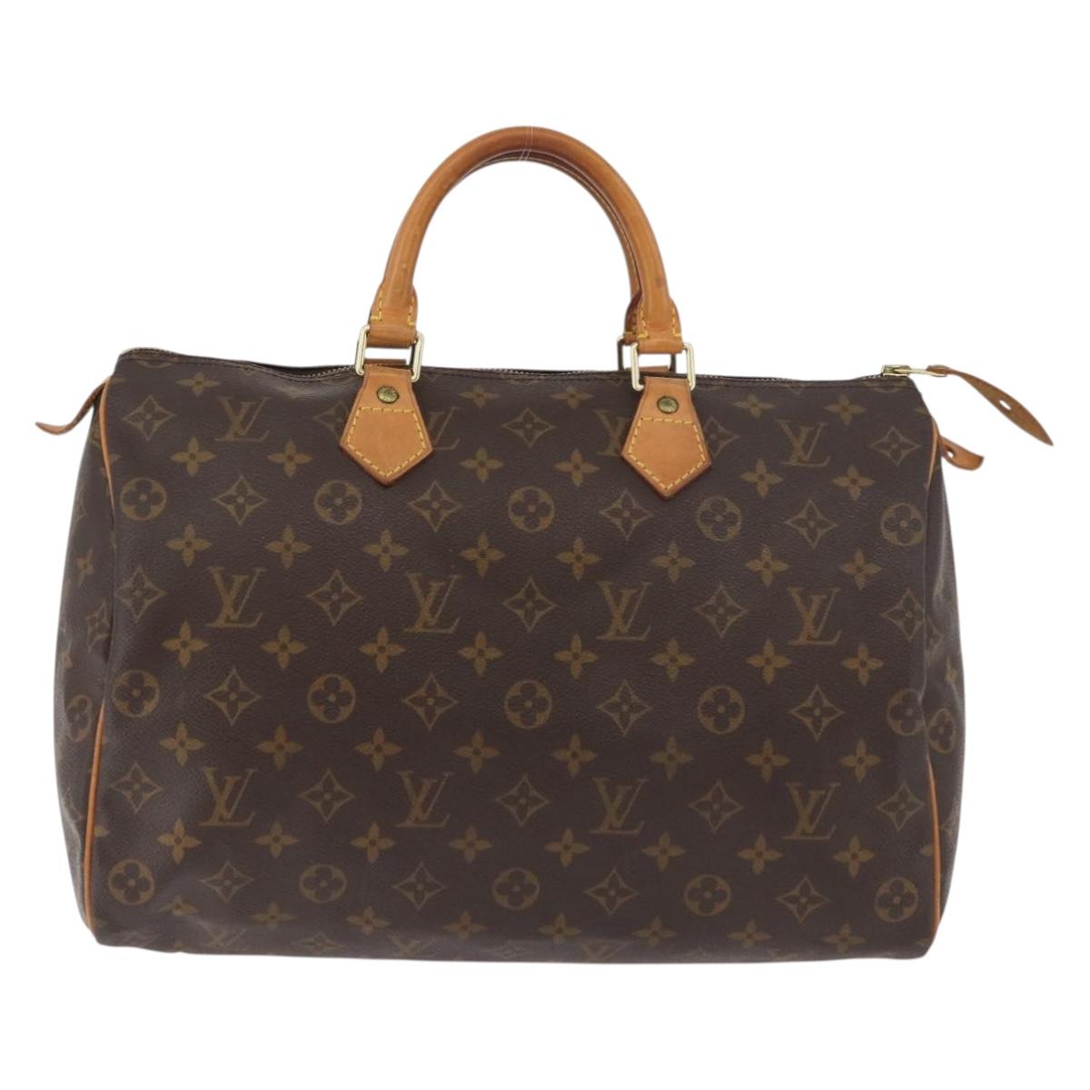 LOUIS VUITTON Monogram Speedy 35 Hand Bag M41524 LV Auth 180734A