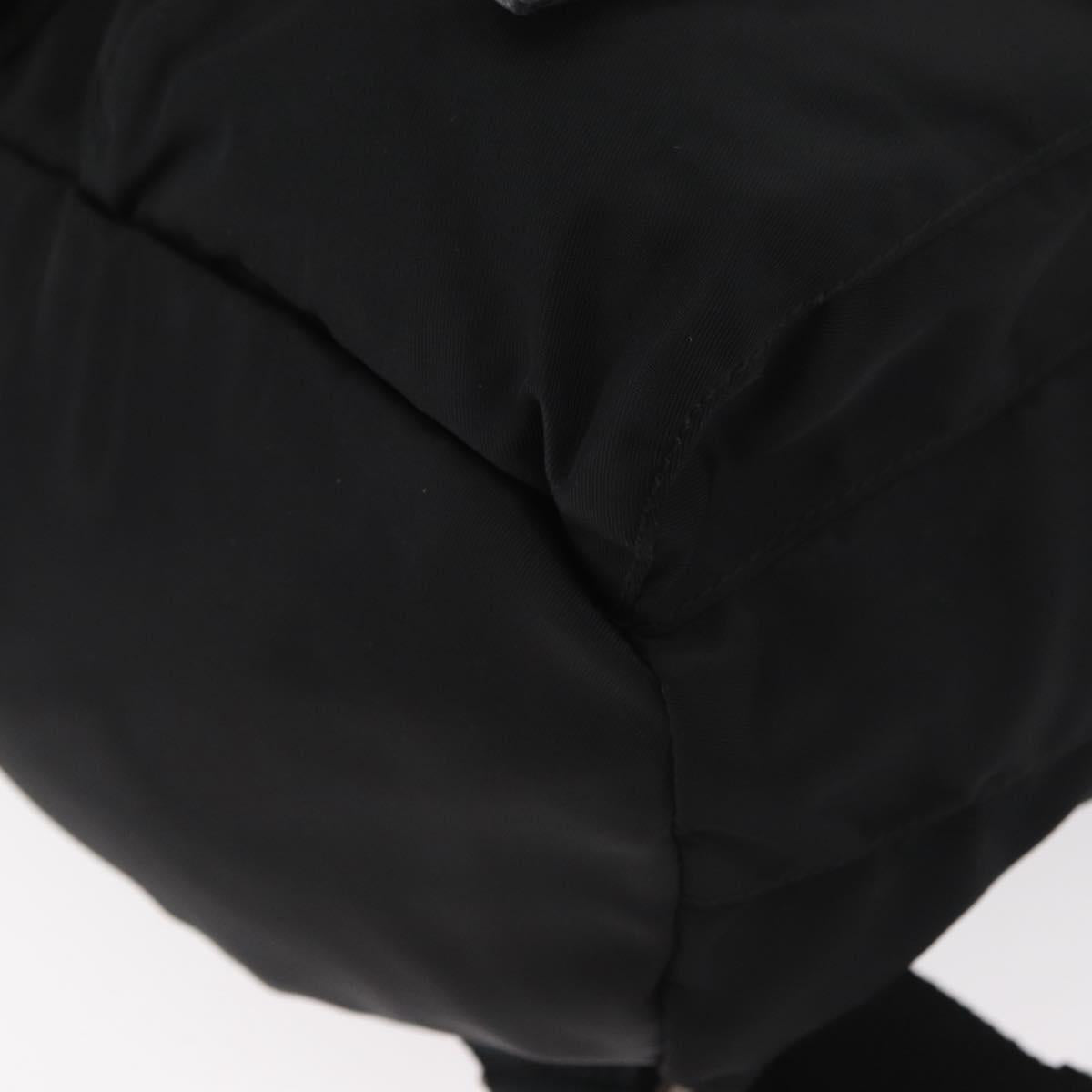 PRADA Backpack Nylon Black Silver Auth 180736A