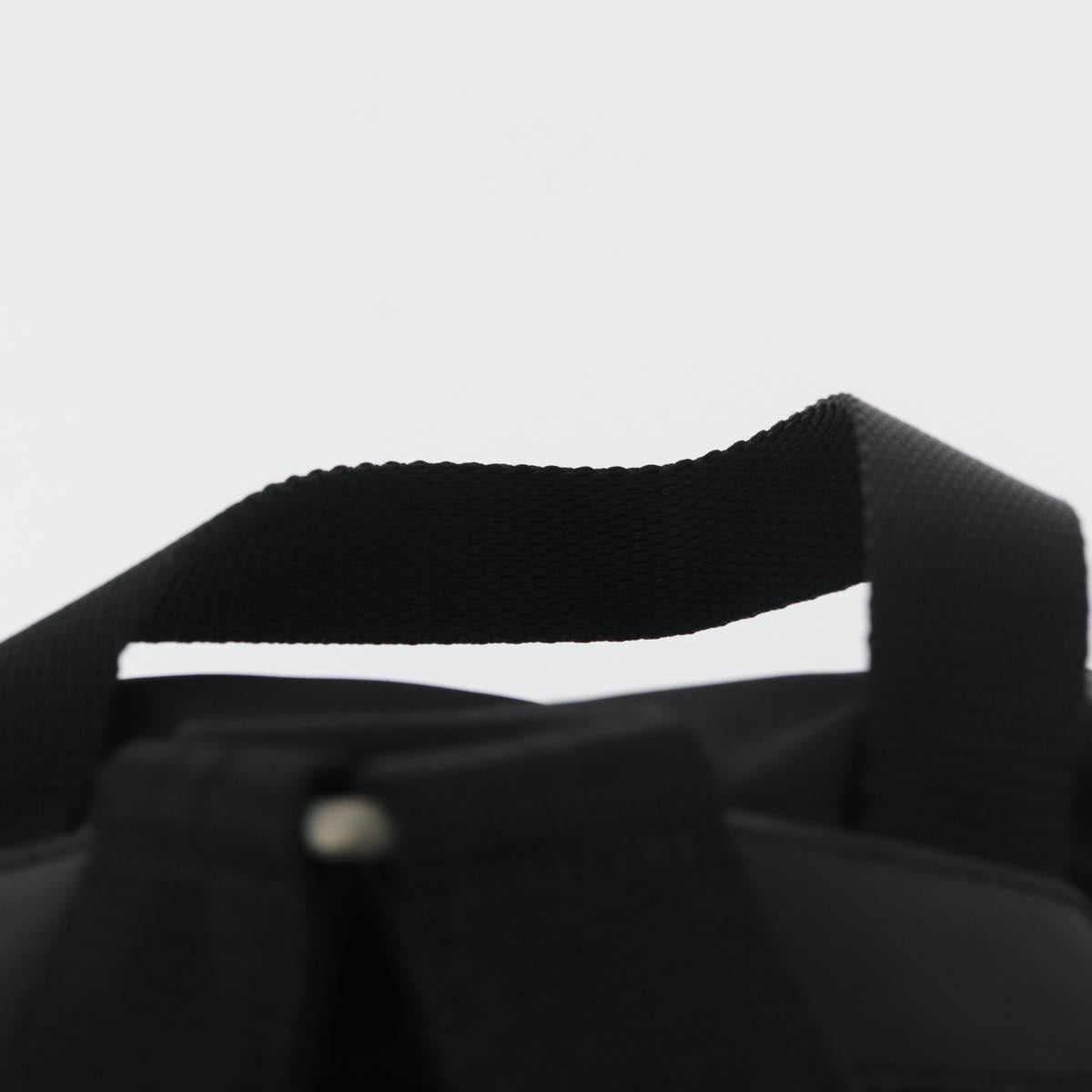 PRADA Backpack Nylon Black Silver Auth 180736A