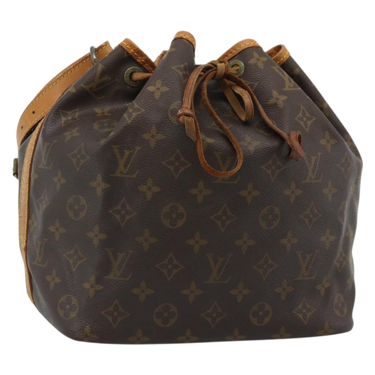 LOUIS VUITTON Monogram Petit Noe Shoulder Bag M42226 LV Auth 180737