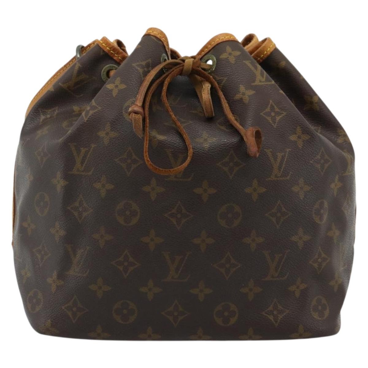 LOUIS VUITTON Monogram Petit Noe Shoulder Bag M42226 LV Auth 180737